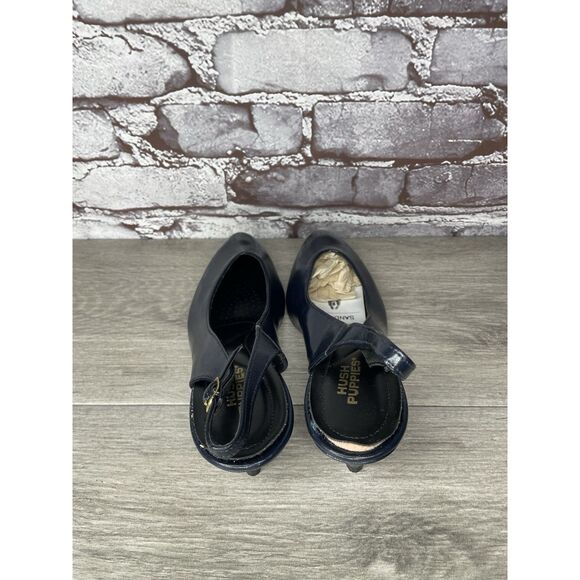 Hush Puppies Navy Blue Leather Pointed Toe Ankle Strap Heels Women 8.5M US/39EU - Picture 9 of 16